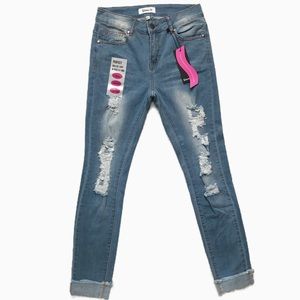 JRS Between Us Jean’s Women Size 3 Light Wash Blue Denim